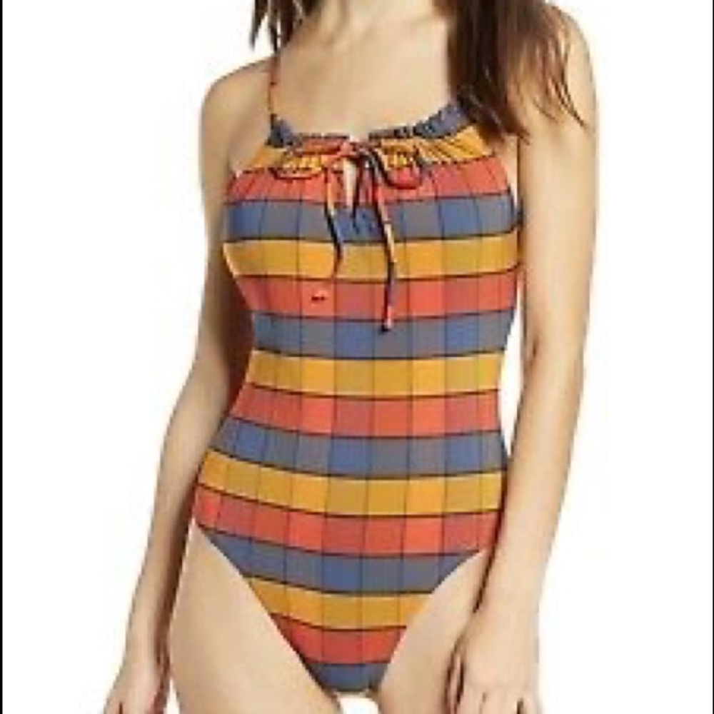 Madewell Second Wave Ruffled Drawstring One-Piece - Picture 12 of 16